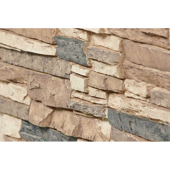 Laguna Lake Faux Stone Panel - Espresso - 24"x36"
