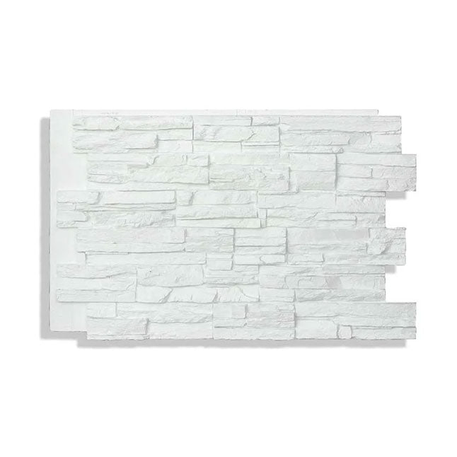 Laguna Lake Faux Stone Panel - Snow White - 24