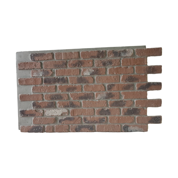 Snow Red Color Rustic Chicago Brick Panel - Red Dust Color – JKD Stones